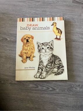 3/$15 Draw Baby Animals by - Cream & Tan Cover